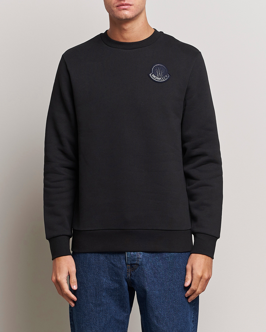 Herren | Pullover | Moncler | Tonal Patch Logo Sweatshirt Black