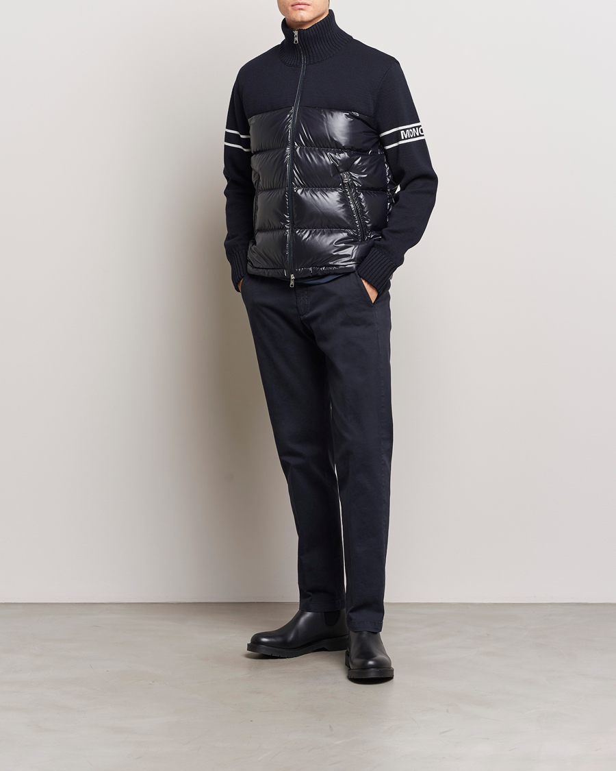 Herren | Jacken | Moncler | Down Hybrid Jacket Navy