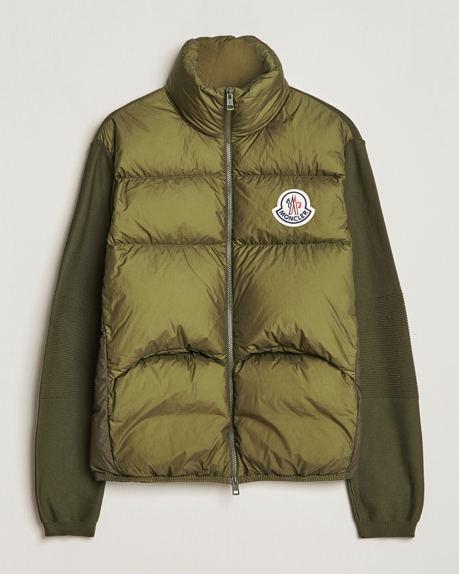 Herren | Pullover | Moncler | Hybrid Cardigan Military Green
