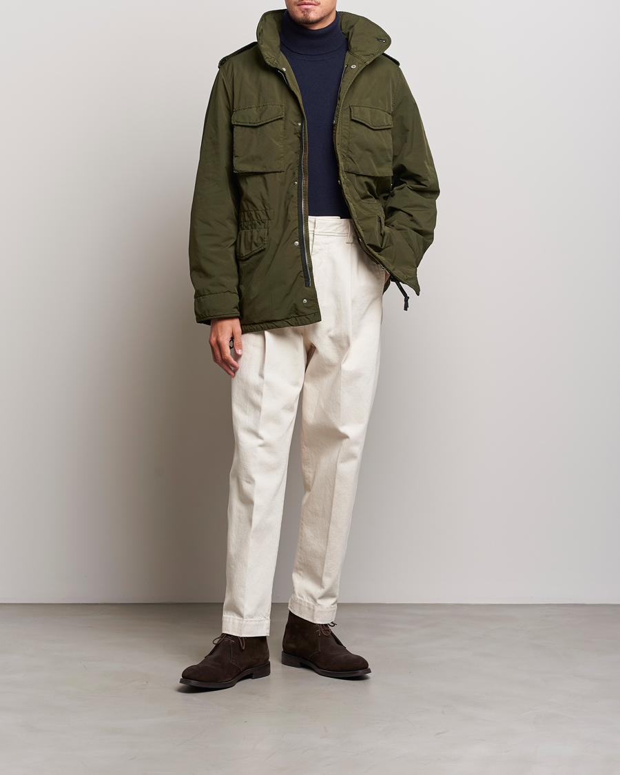 Herren | Jacken | Aspesi | Garment Dyed Field Jacket Dark Military