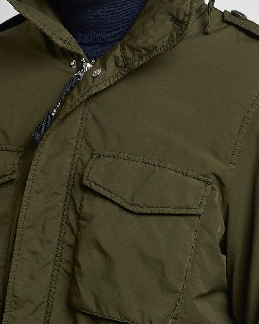 Herren | Jacken | Aspesi | Garment Dyed Field Jacket Dark Military