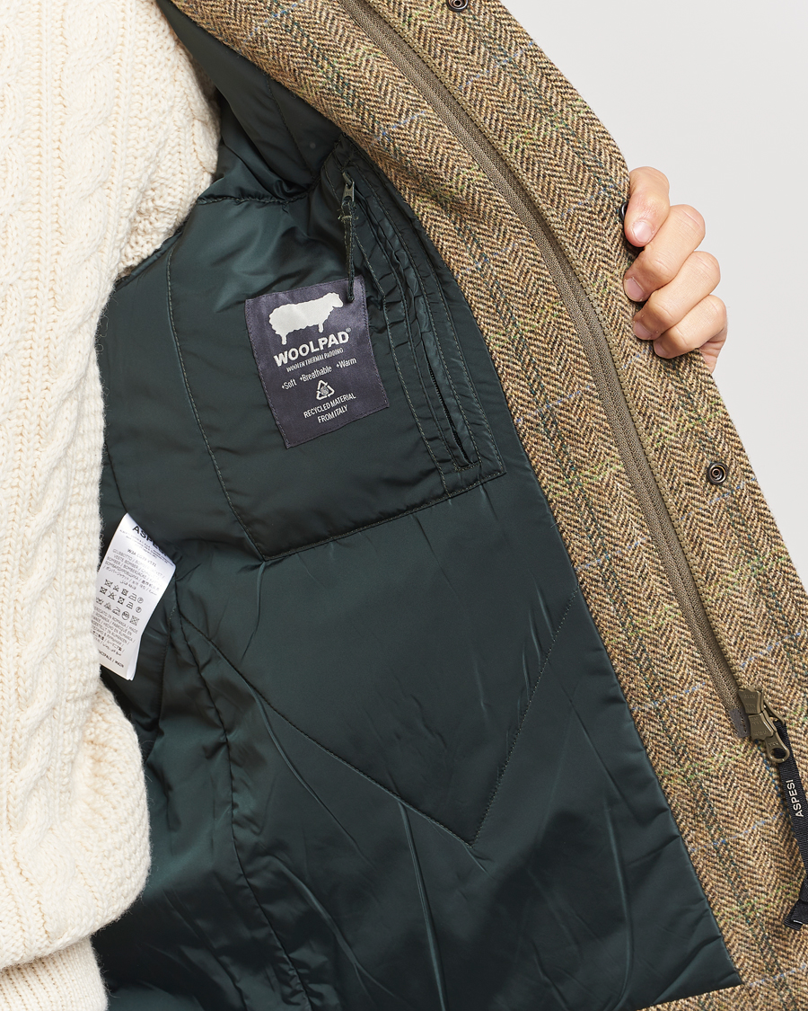 Herren | Jacken | Aspesi | Tweed Hunting Jacket Green Check