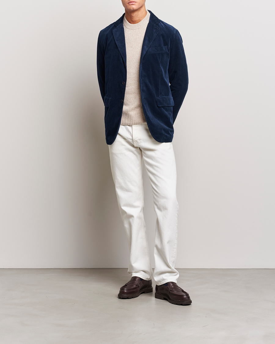 Herren | Sakkos | Aspesi | Corduroy Blazer Navy