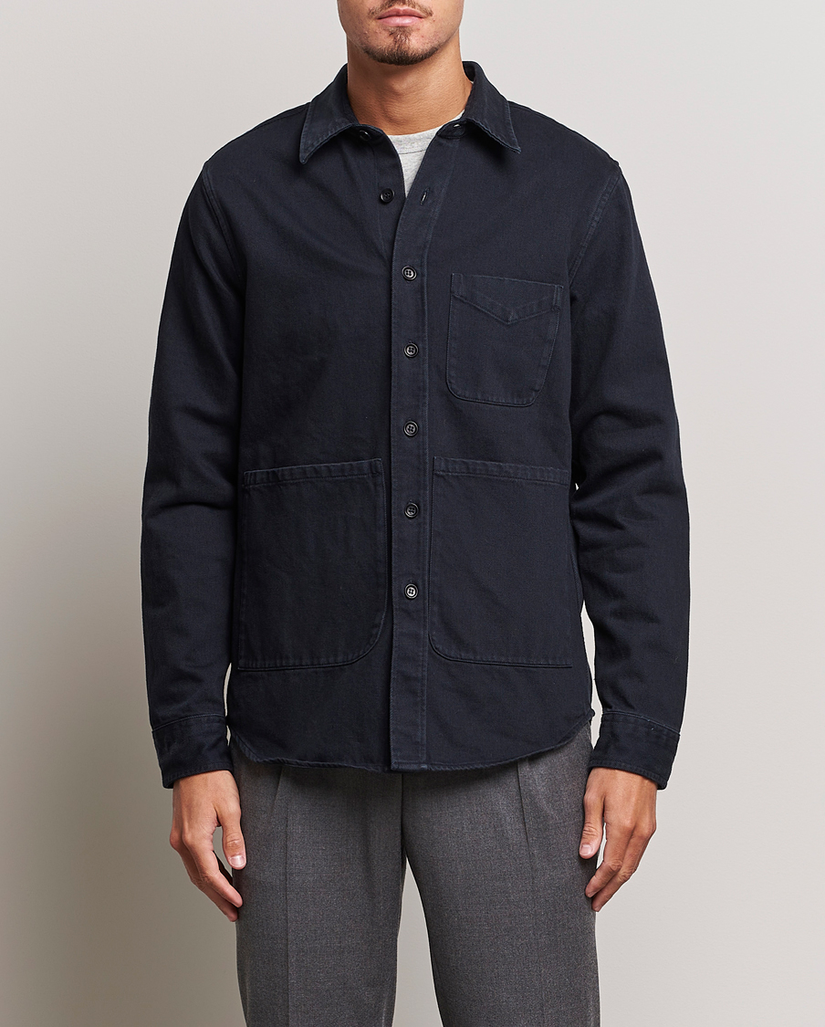 Herren | Hemden | Aspesi | Cotton Utility Shirt Navy
