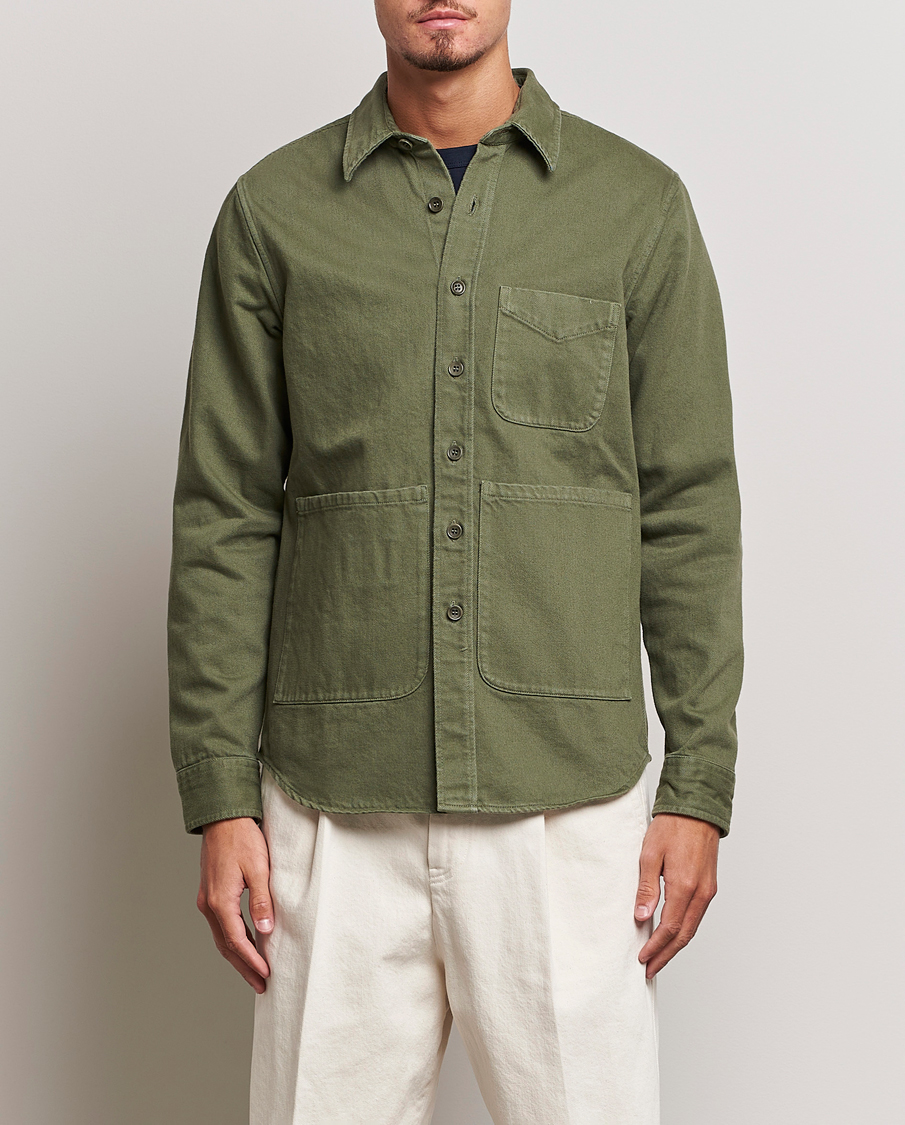 Herren | Hemden | Aspesi | Cotton Utility Shirt Military