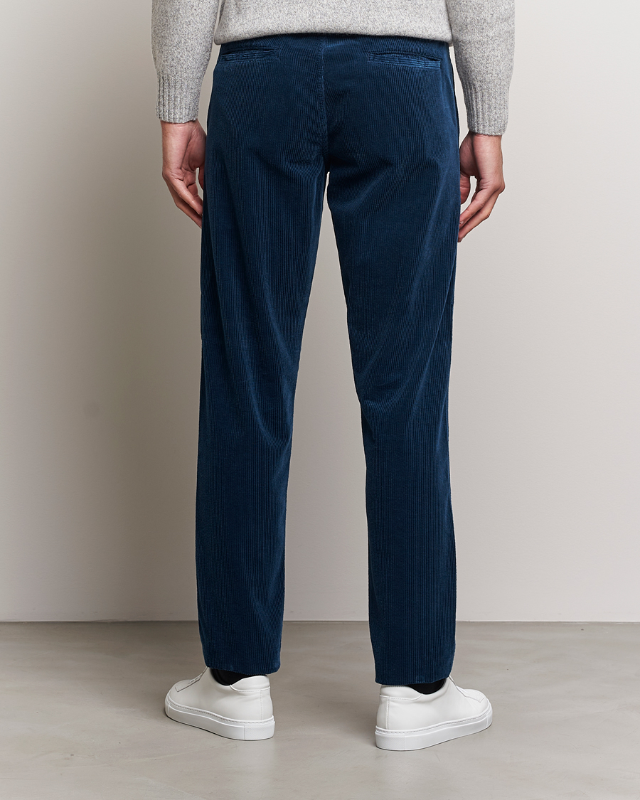 Herren | Hosen | Aspesi | Drawstring Corduroy Trousers Navy