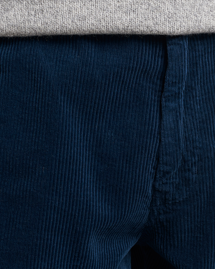 Herren | Hosen | Aspesi | Drawstring Corduroy Trousers Navy