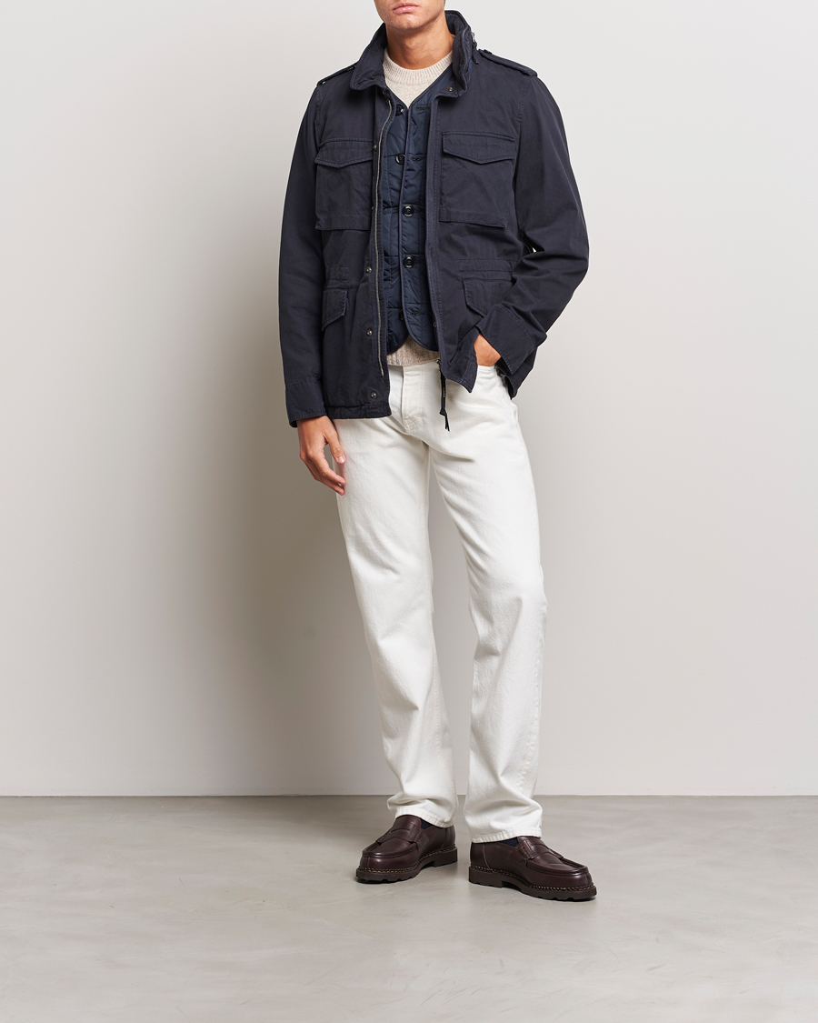 Herren | Jacken | Aspesi | Lined Cotton Field Jacket Navy