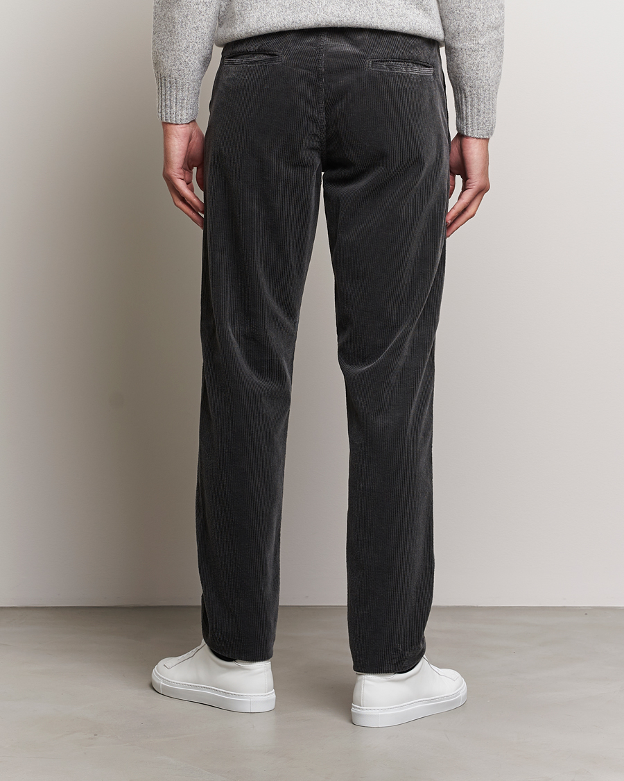 Herren | Hosen | Aspesi | Drawstring Corduroy Trousers Charcoal