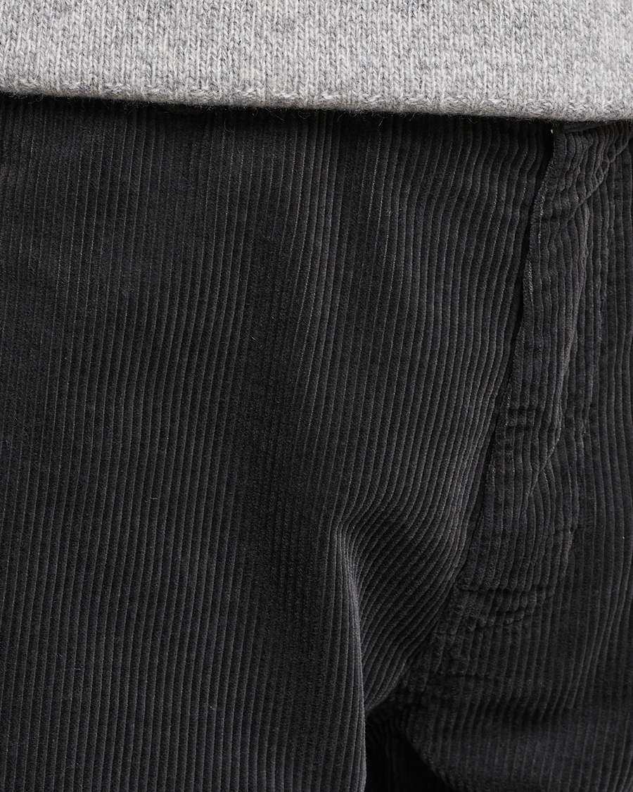 Herren | Hosen | Aspesi | Drawstring Corduroy Trousers Charcoal