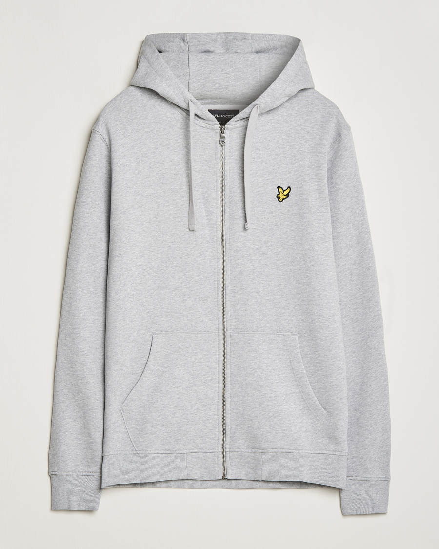 Herren | Pullover | Lyle & Scott | Full Zip Hoodie Light Grey