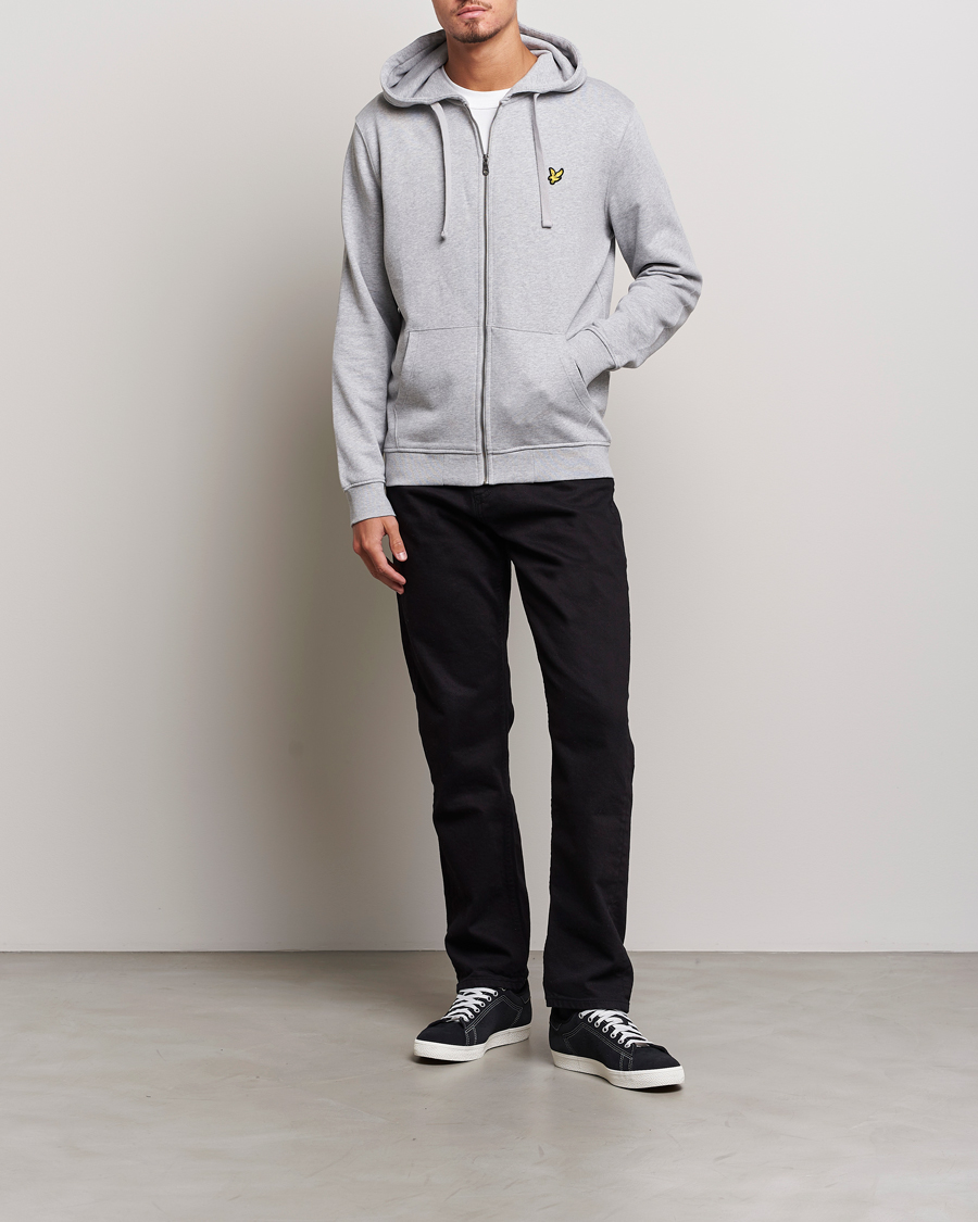 Herren | Pullover | Lyle & Scott | Full Zip Hoodie Light Grey