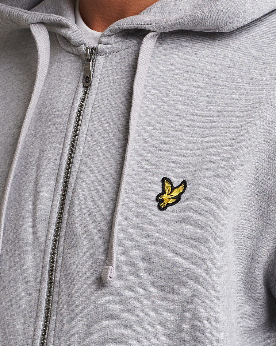 Herren | Pullover | Lyle & Scott | Full Zip Hoodie Light Grey
