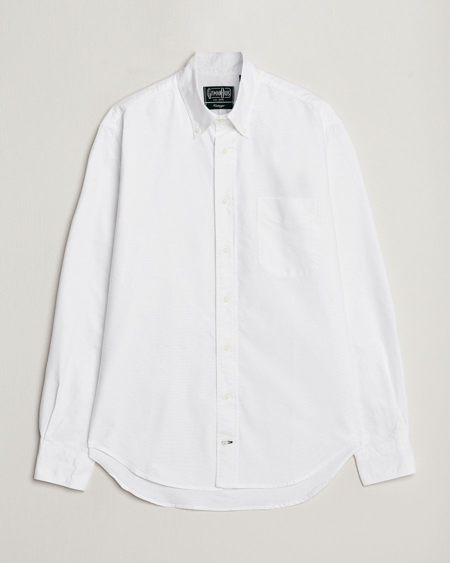 Herren | Hemden | Gitman Vintage | Button Down Oxford Shirt White
