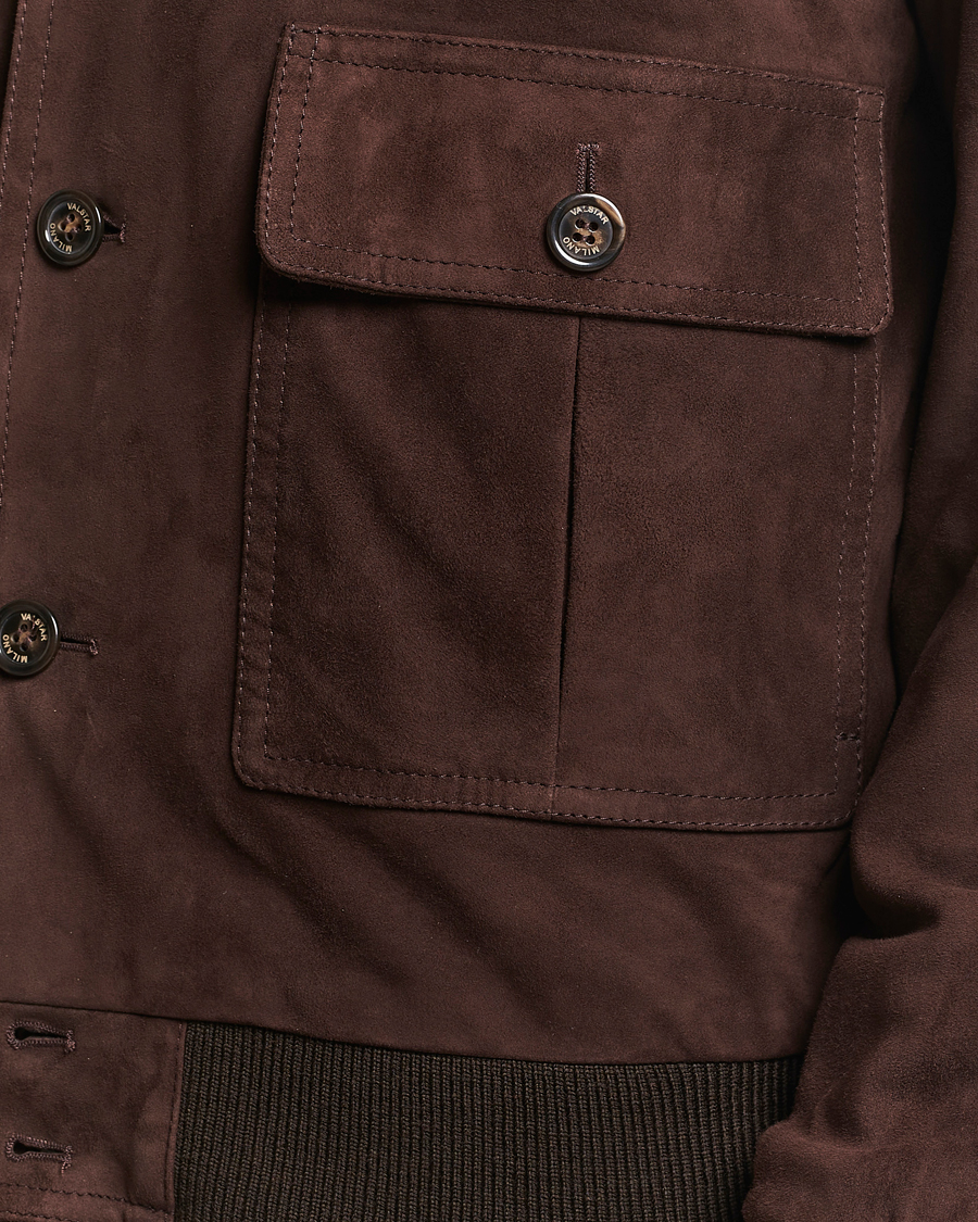 Herren | Jacken | Valstar | Valstarino Suede Jacket Dark Brown