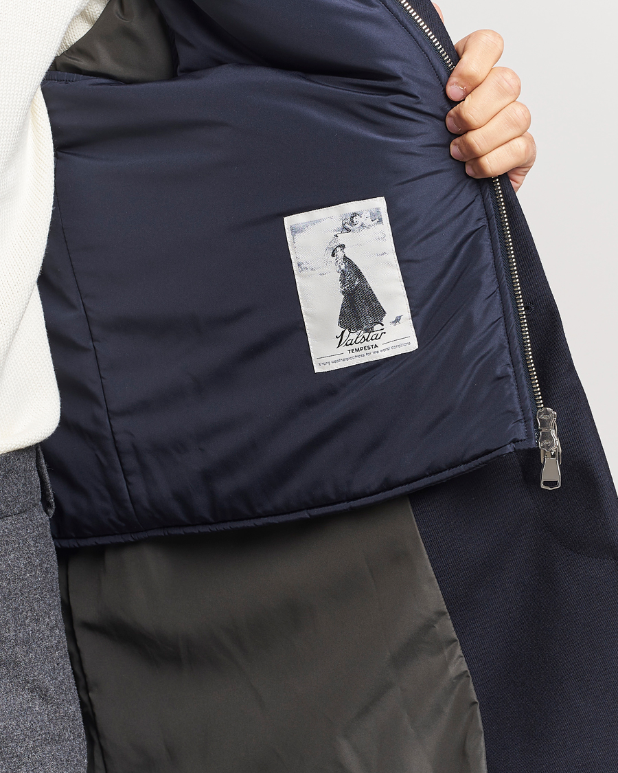 Herren | Jacken | Valstar | Waterproof 2-in-1 Flannel Overcoat Navy