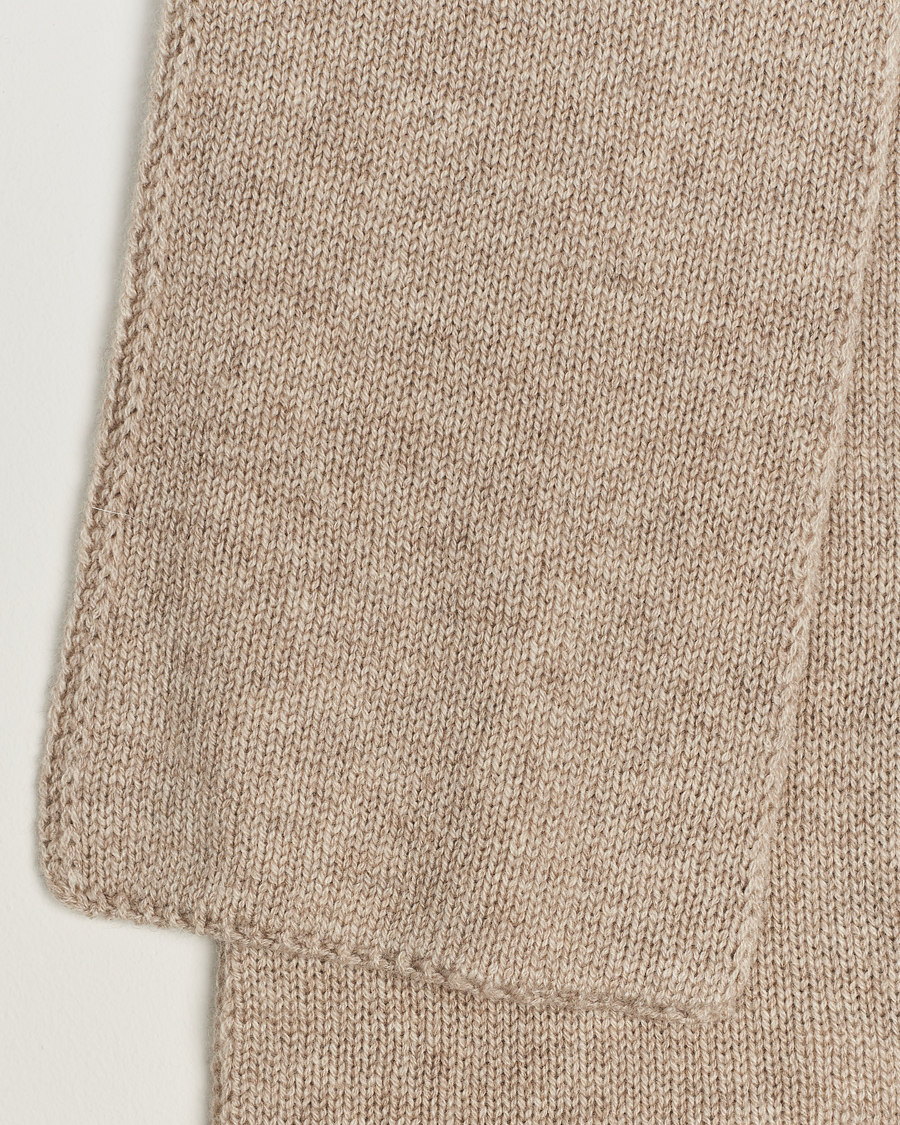 Herren | Piacenza Cashmere Short Loop Cashmere Scarf Light Beige | Piacenza Cashmere | Short Loop Cashmere Scarf Light Beige