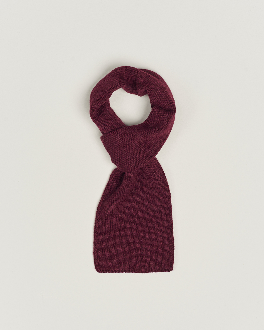 Herren | Piacenza Cashmere Short Loop Cashmere Scarf Burgundy | Piacenza Cashmere | Short Loop Cashmere Scarf Burgundy