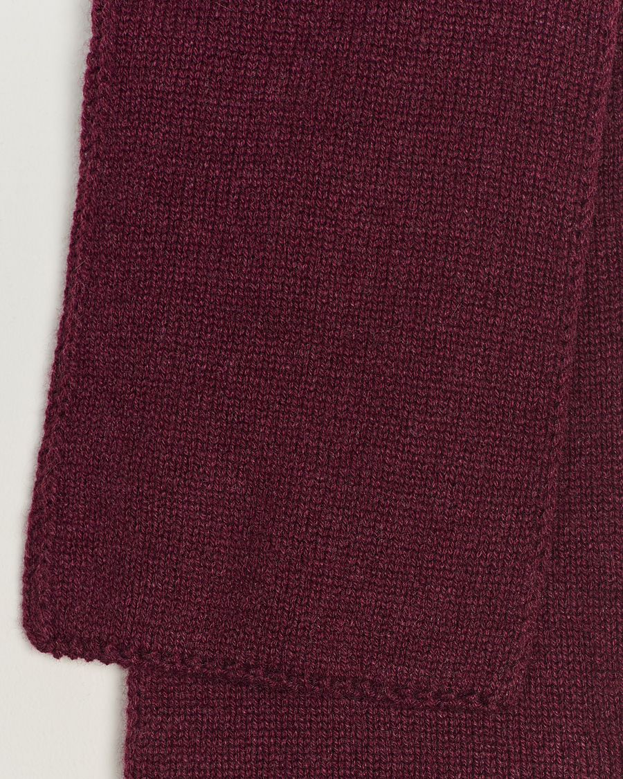 Herren | Piacenza Cashmere Short Loop Cashmere Scarf Burgundy | Piacenza Cashmere | Short Loop Cashmere Scarf Burgundy