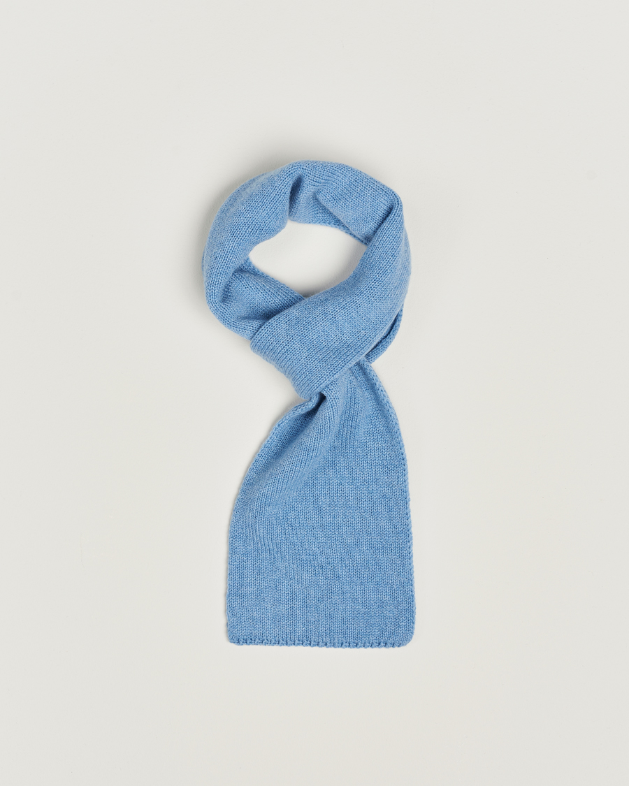 Herren | Piacenza Cashmere Short Loop Cashmere Scarf Light Blue | Piacenza Cashmere | Short Loop Cashmere Scarf Light Blue