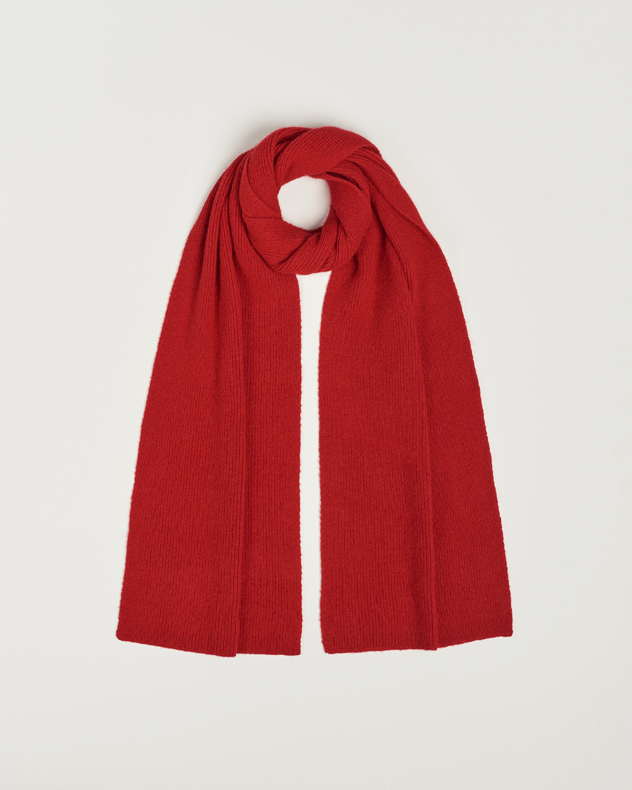 Herren | Le Bonnet Lambswool/Caregora Scarf Framboise | Le Bonnet | Lambswool/Caregora Scarf Framboise