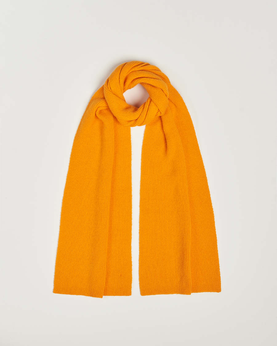 Herren | Le Bonnet Lambswool/Caregora Scarf Orange Peel | Le Bonnet | Lambswool/Caregora Scarf Orange Peel