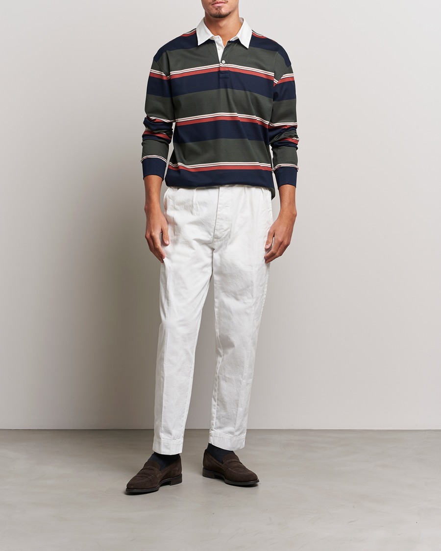 Herren | Pullover | Eton | Striped Rugby Shirt Multi