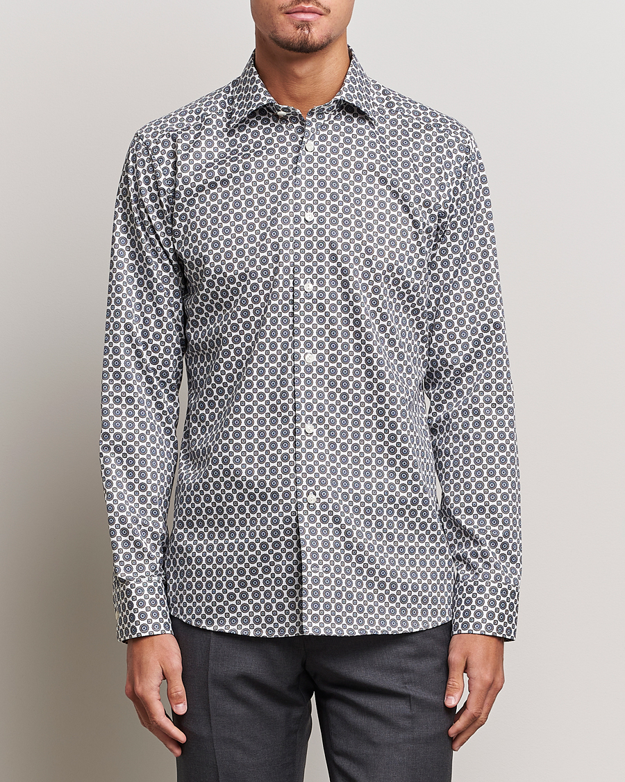 Herren | Hemden | Eton | Slim Fit Signature Twill Printed Shirt Brown