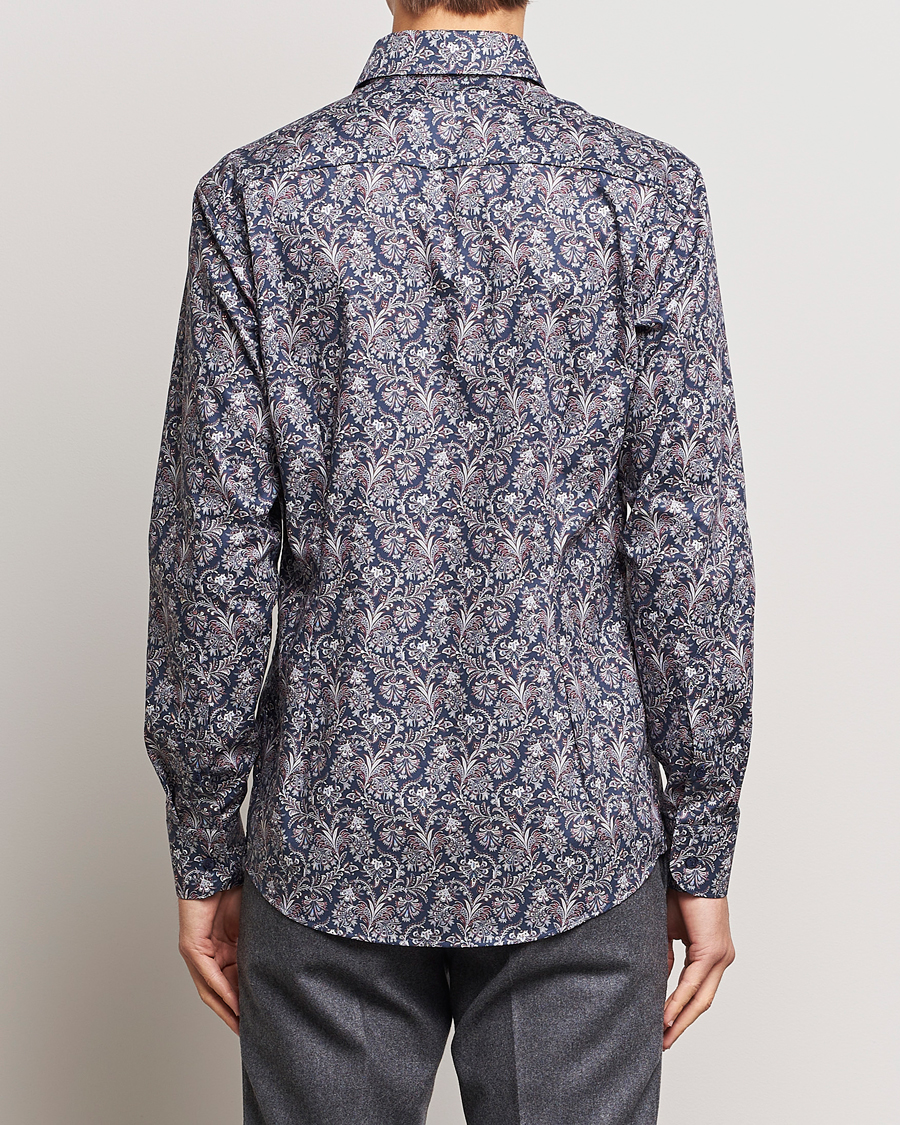 Herren | Hemden | Eton | Slim Fit Signature Twill Printed Shirt Navy Blue