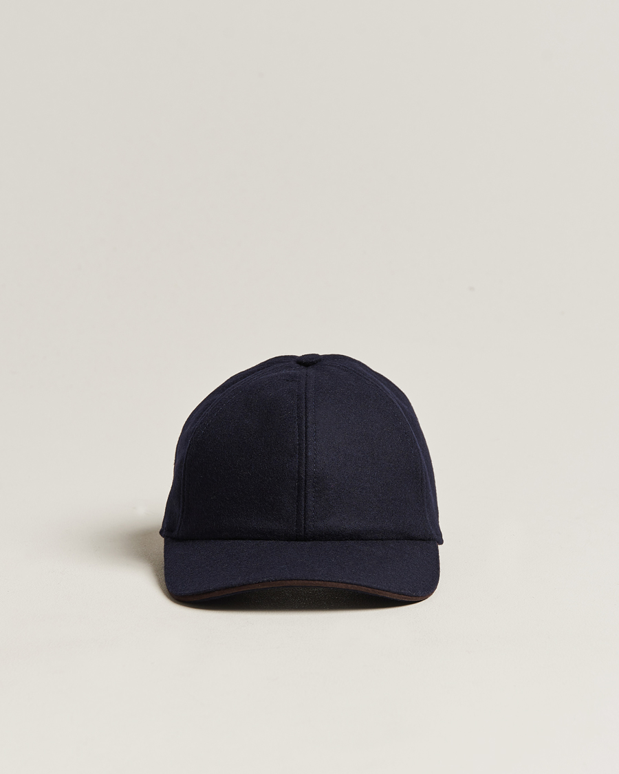 Herren | Eton Wool Baseball Cap Navy Blue | Eton | Wool Baseball Cap Navy Blue