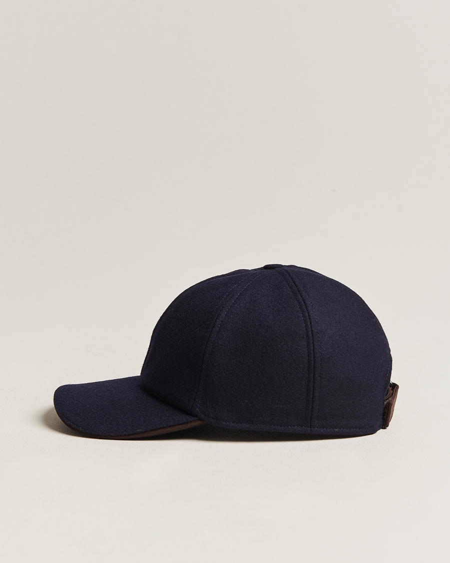 Herren | Eton Wool Baseball Cap Navy Blue | Eton | Wool Baseball Cap Navy Blue