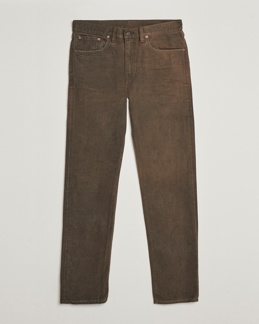 Herren | Jeans | RRL | Slim Fit 5-Pocket Denim Distressed Brown