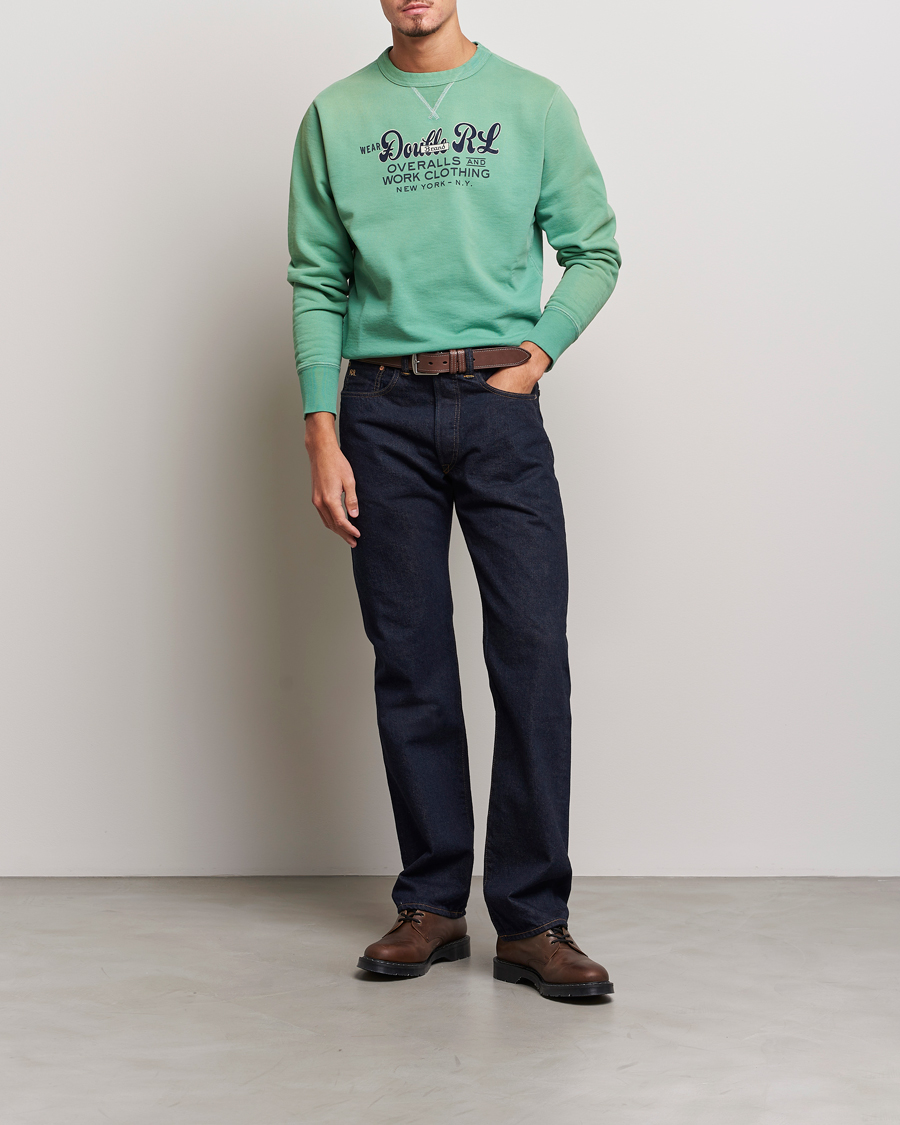 Herren | Pullover | RRL | Graphic Sweatshirt Turquoise