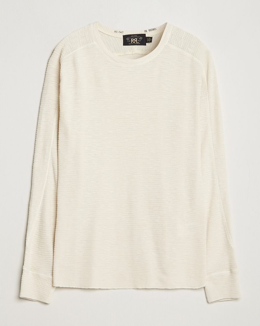Herren | Pullover | RRL | Long Sleeve Henley Paper White