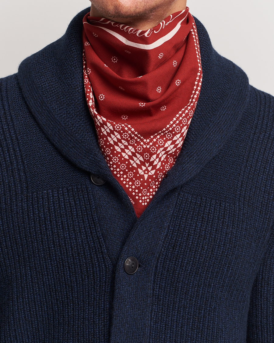 Herren | RRL Benson Printed Bandana Turkey Red | RRL | Benson Printed Bandana Turkey Red