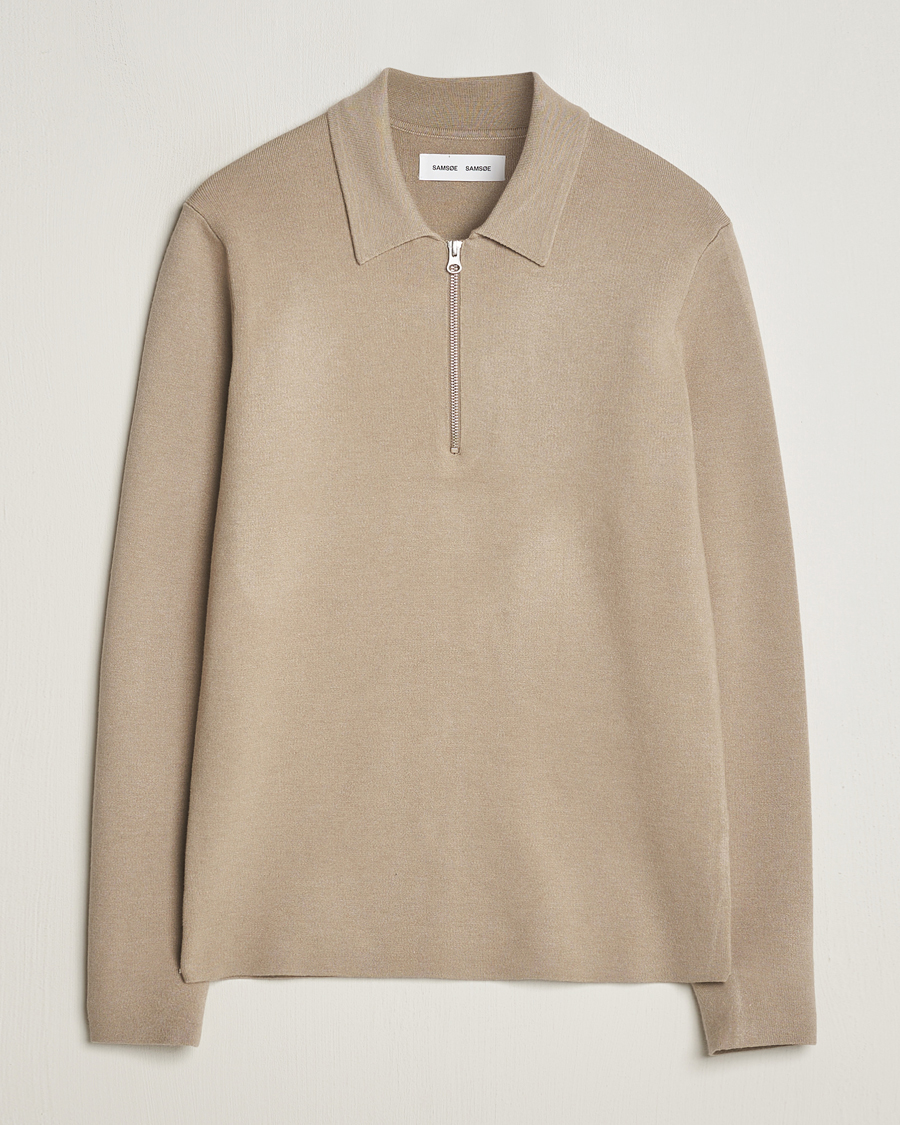 Herren | Pullover | Samsøe Samsøe | Guna Half Zip Pure Cashmere
