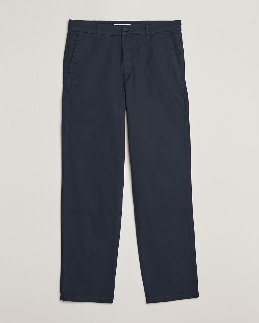 Herren | Hosen | Samsøe Samsøe | Johnny Cotton Trousers Salute Navy
