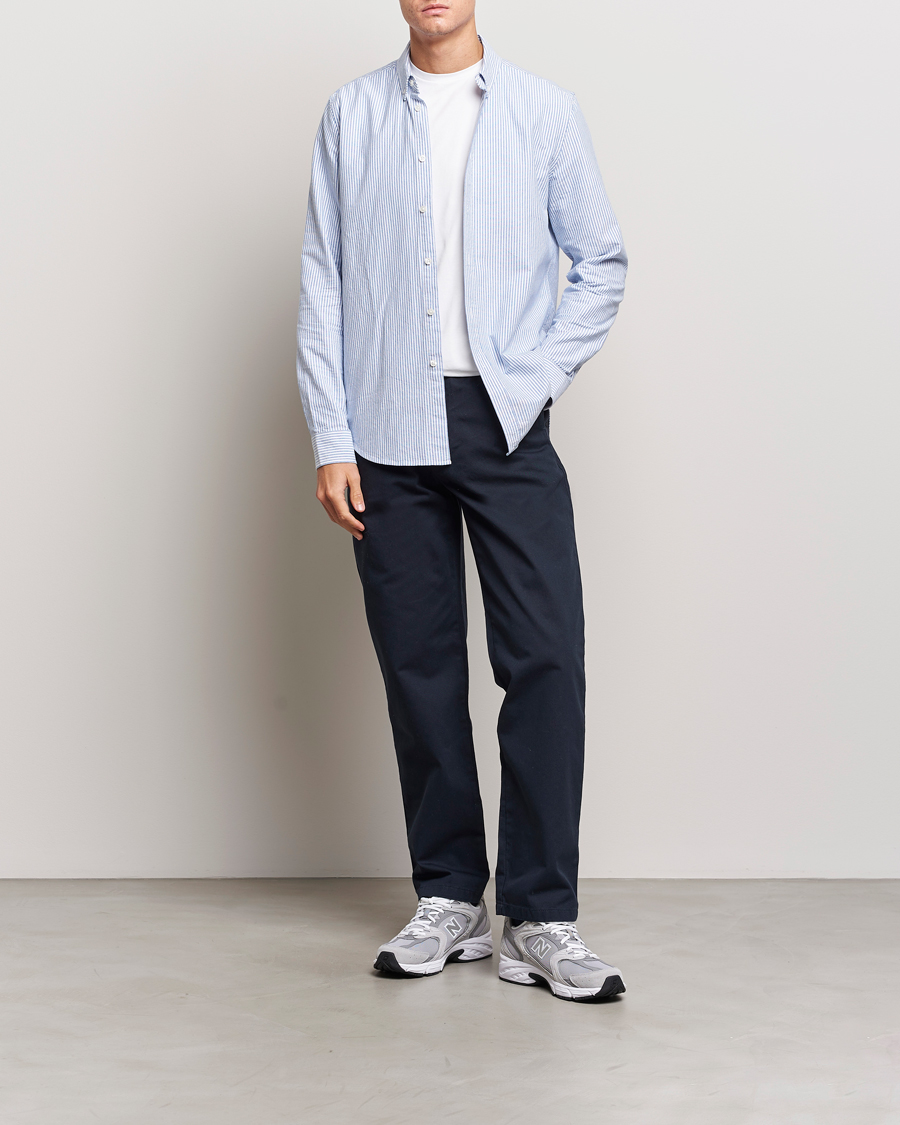 Herren | Hosen | Samsøe Samsøe | Johnny Cotton Trousers Salute Navy