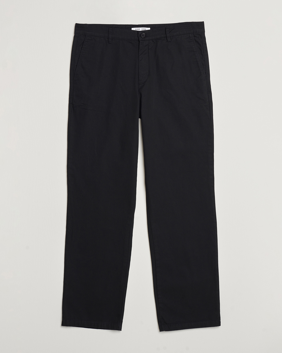 Herren | Hosen | Samsøe Samsøe | Johnny Cotton Trousers Black