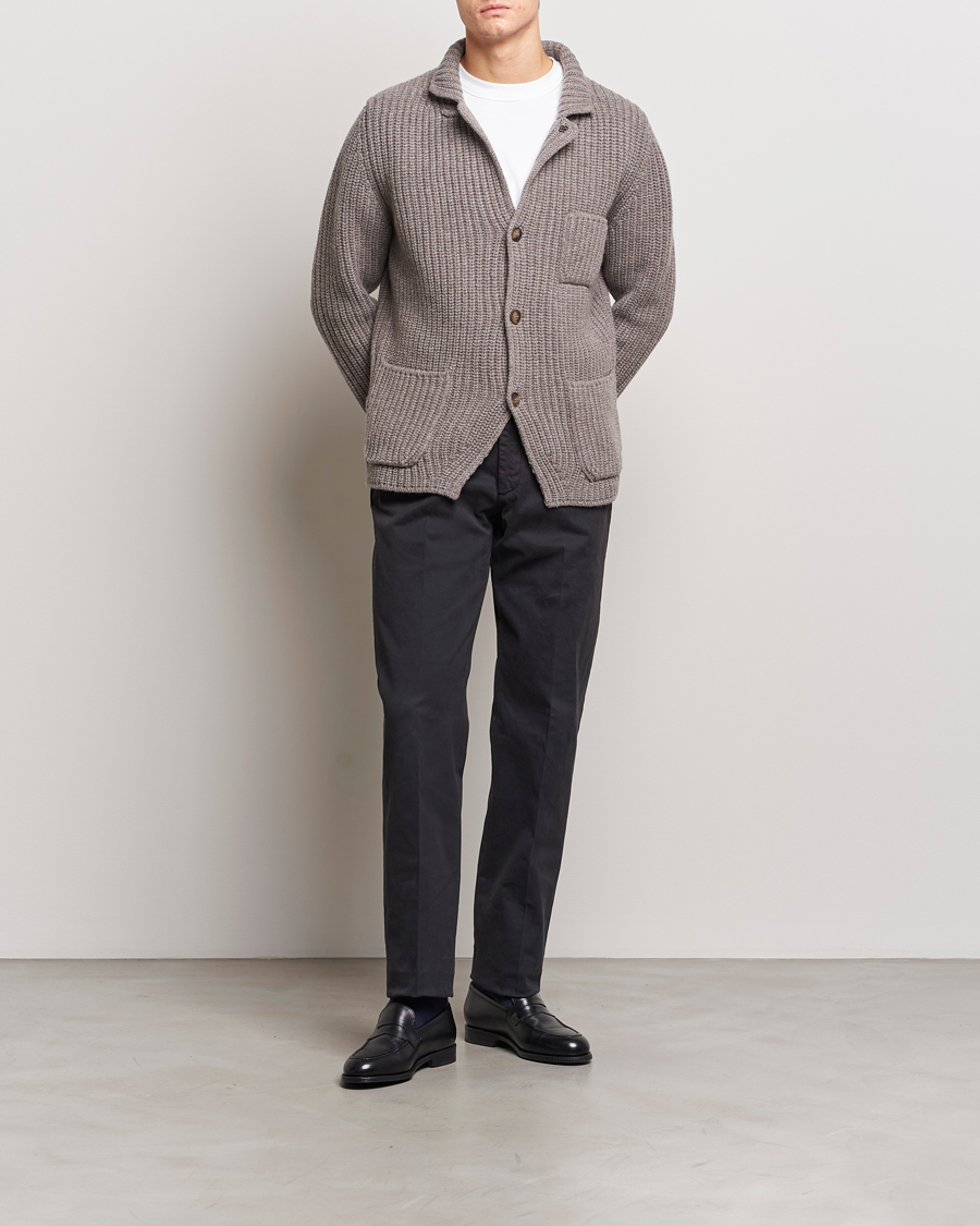 Herren | Hosen | Incotex | Straight Fit Cotton Chinos Black