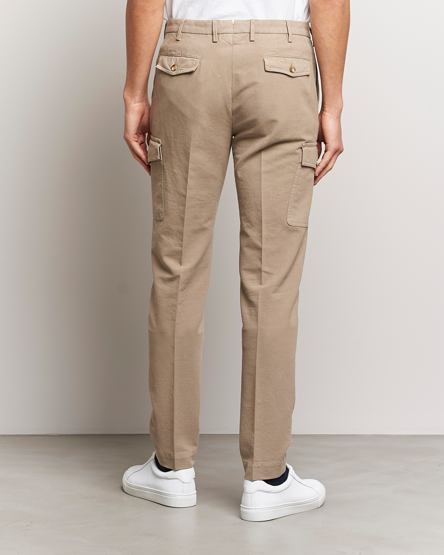 Herren | Hosen | Incotex | Slim Fit Cotton Cargo Pocket Trousers Beige