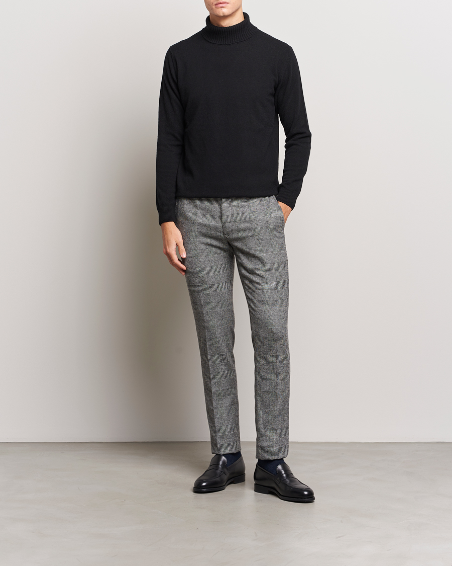 Herren | Hosen | Incotex | Slim Fit Prince Of Wales Check Pants Grey