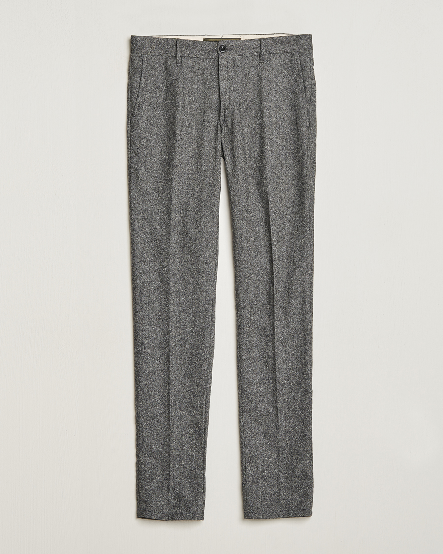Herren | Hosen | Incotex | Slim Fit Washed Wool/Silk Slacks Grey Melange