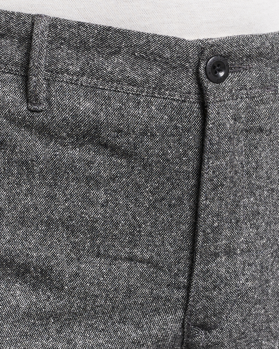 Herren | Hosen | Incotex | Slim Fit Washed Wool/Silk Slacks Grey Melange