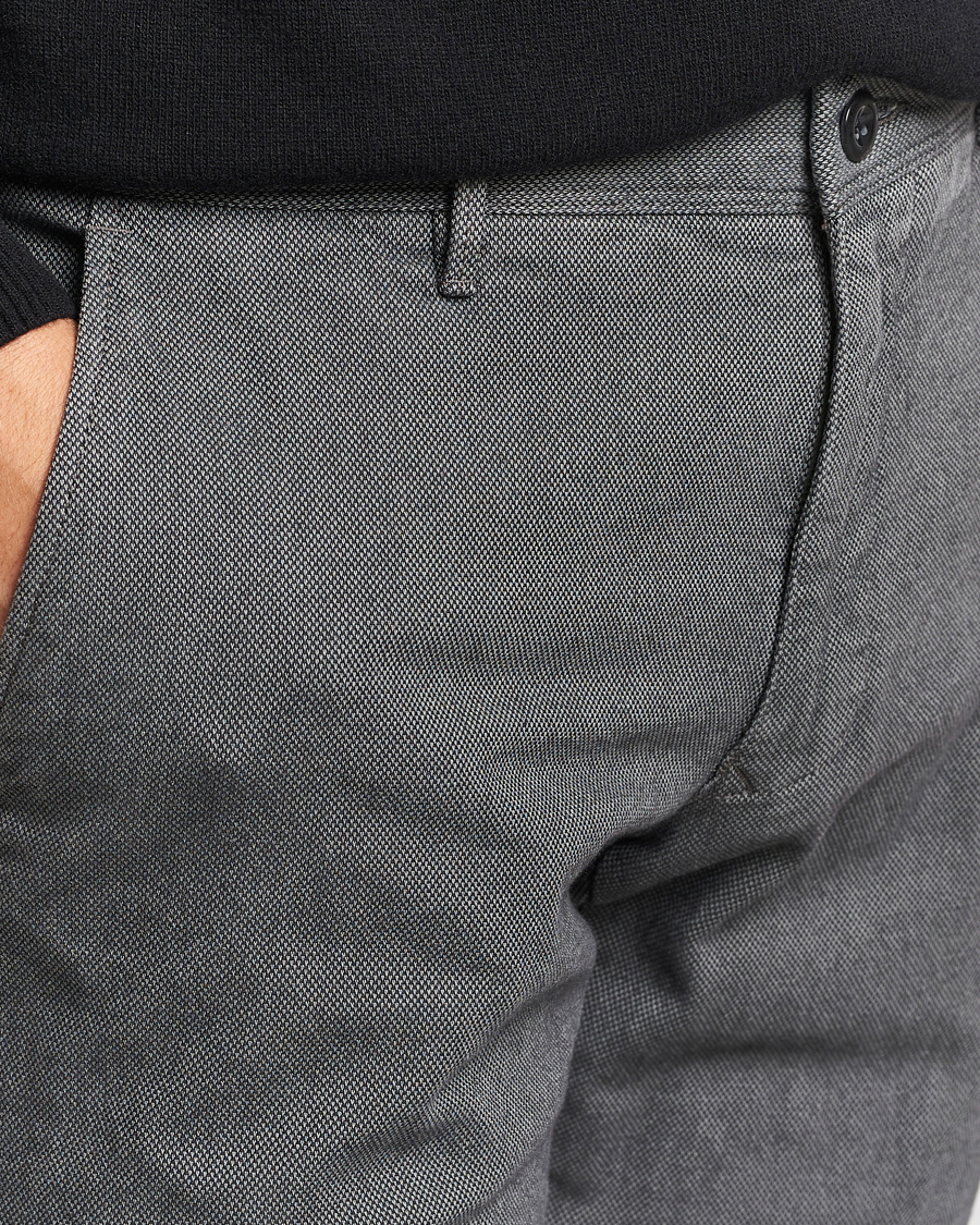 Herren | Hosen | Incotex | Slim Fit Overdyed Microstructure Slacks Dark Grey