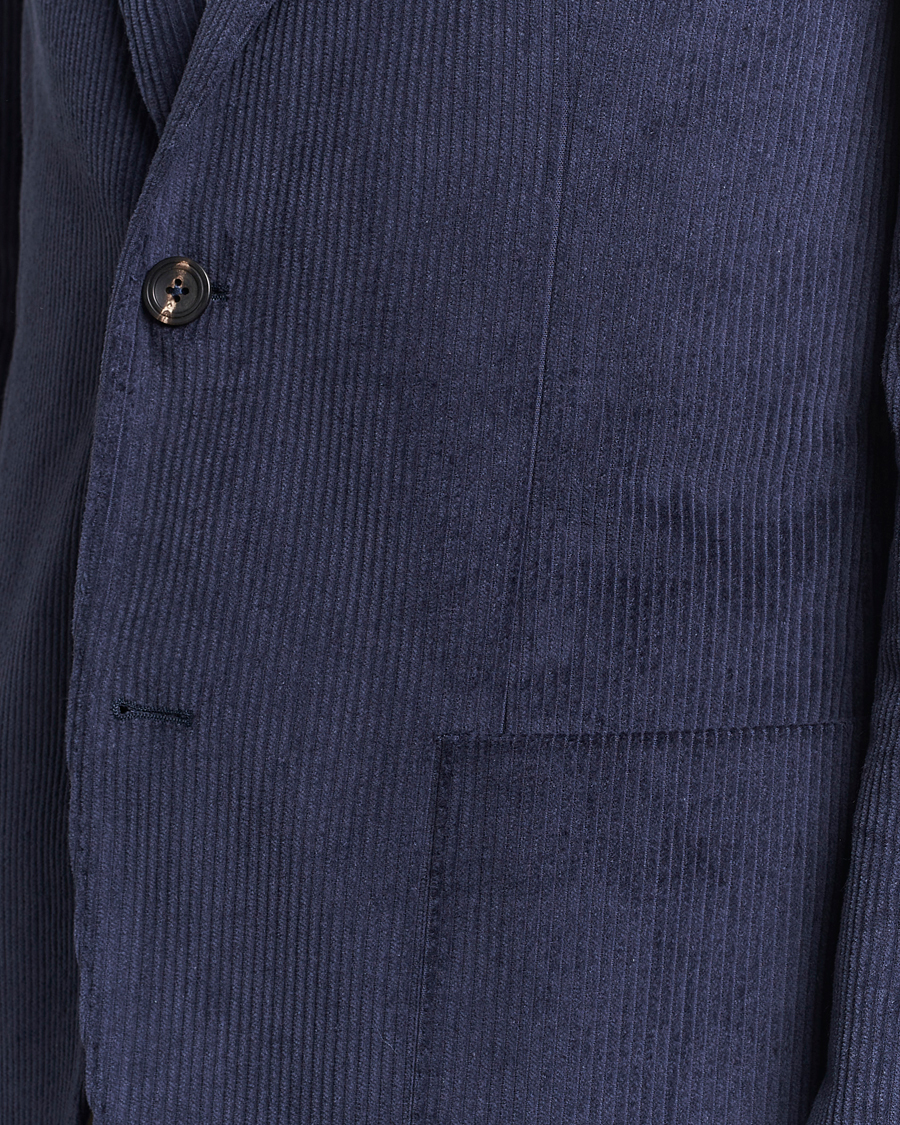 Herren | Sakkos | Incotex | Montedoro Unconstructed Corduroy Blazer Navy