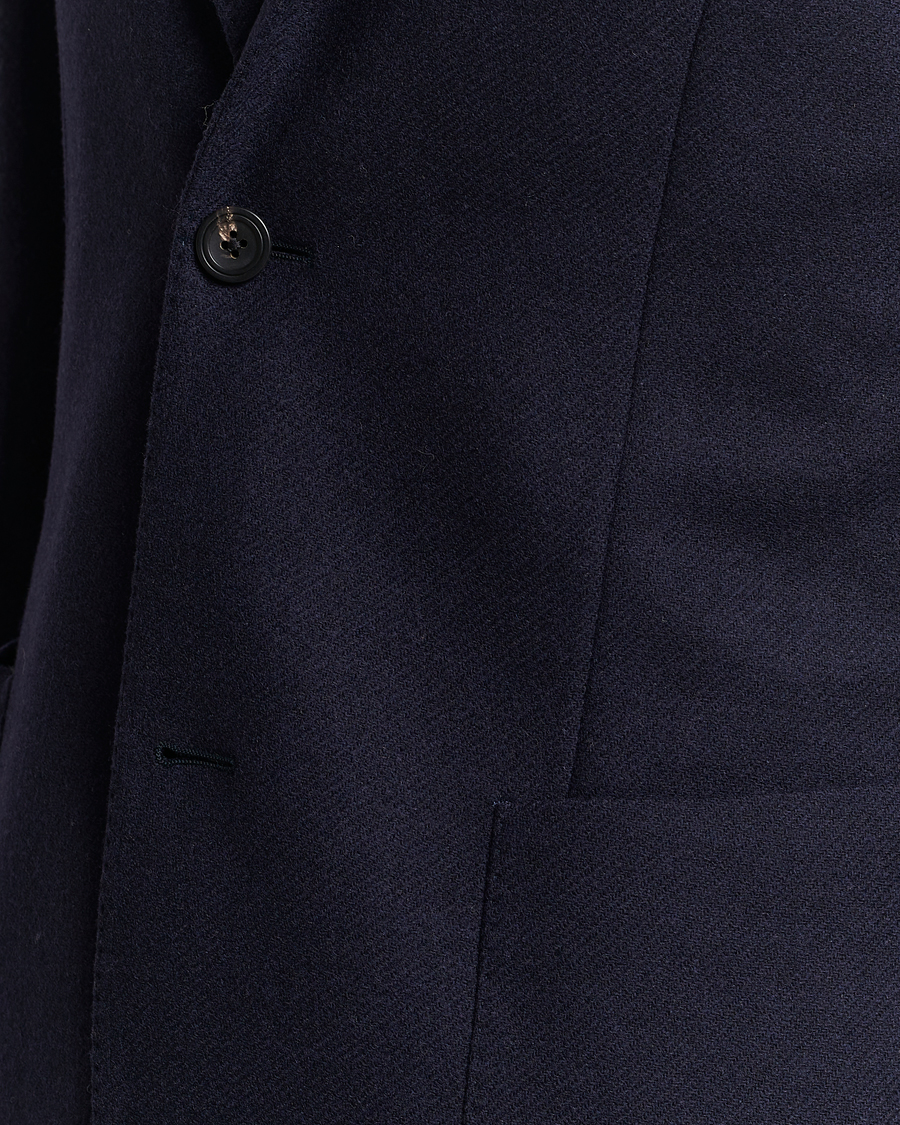 Herren | Sakkos | Incotex | Montedoro Unconstructed Wool/Cashmere Blazer Navy