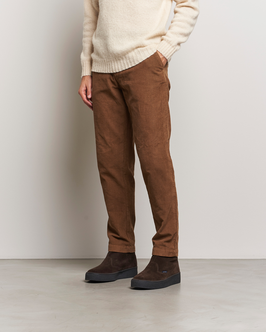 Herren | Sanders Sherling Lined Suede Curling Boot Chocolate | Sanders | Sherling Lined Suede Curling Boot Chocolate
