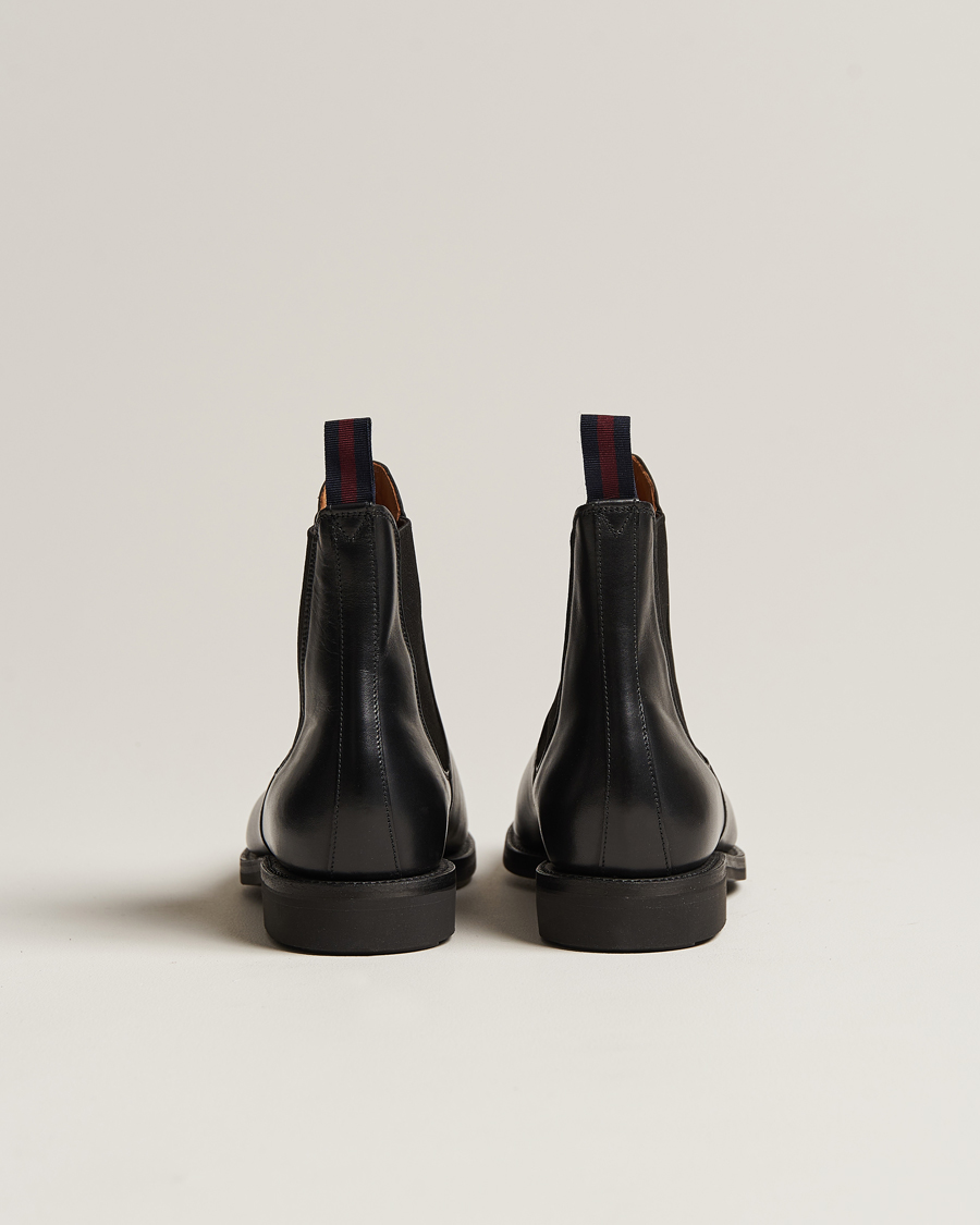 Herren | Sanders Liam Chelsea Boot Black Calf | Sanders | Liam Chelsea Boot Black Calf