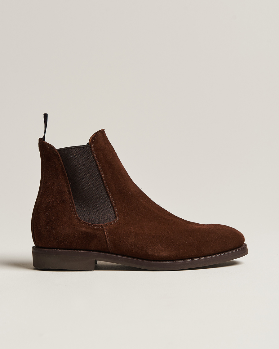 Herren | Sanders Liam Chelsea Boot Polo Snuff Suede | Sanders | Liam Chelsea Boot Polo Snuff Suede
